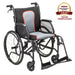 AeroFly Ultra-Lite Wheelchair, Matte Black, 18" Seat, 3/4 Angle View