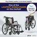 AeroFly Ultra-Lite Wheelchair, Matte Black, 18" Seat, Folded and Unfolded View