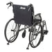 AeroFly Ultra-Lite Wheelchair, Matte Black, 18" Seat, Rear View