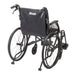 AeroFly Ultra-Lite Wheelchair, Matte Black, 18" Seat, Rear View