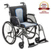 AeroFly Ultra-Lite Wheelchair, Matte Gray, 20" Seat, 3/4 Angle View