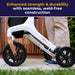 AeroWalk Rollator, White, Seamless Weld-Free Frame Detail