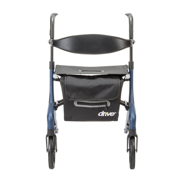 AeroWalk Ultra-Lite Rollator, Blue, Adjustable Backrest Detail
