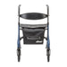 AeroWalk Ultra-Lite Rollator, Blue, Adjustable Backrest Detail