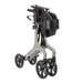 AeroWalk Ultra-Lite Rollator, Grey, Folded for Storage