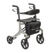 AeroWalk Ultra-Lite Rollator Rolling Walker, Grey, Front View