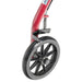 Aluminum Rollator with 6 Inch Casters, Red, 6 Inch Caster Wheels