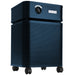 Austin Air Bedroom Machine air purifier midnight blue front angle view on casters