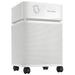 Austin Air Bedroom Machine air purifier white front angle view on casters