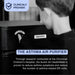 Austin Air HealthMate air purifier clinically proven asthma air purifier graphic with user adjusting controls