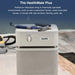 Austin Air HealthMate Plus air purifier in a renovation setting graphic for chemically saturated environments