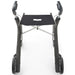 byAcre Nordic Pioneer granite black rollator rear view with seat