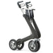 byAcre Nordic Pioneer granite black rollator angled folded side view