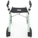 byAcre Nordic Pioneer mint green rollator rear view with seat