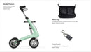 byAcre Nordic Pioneer rollator with mesh bag and travel lock