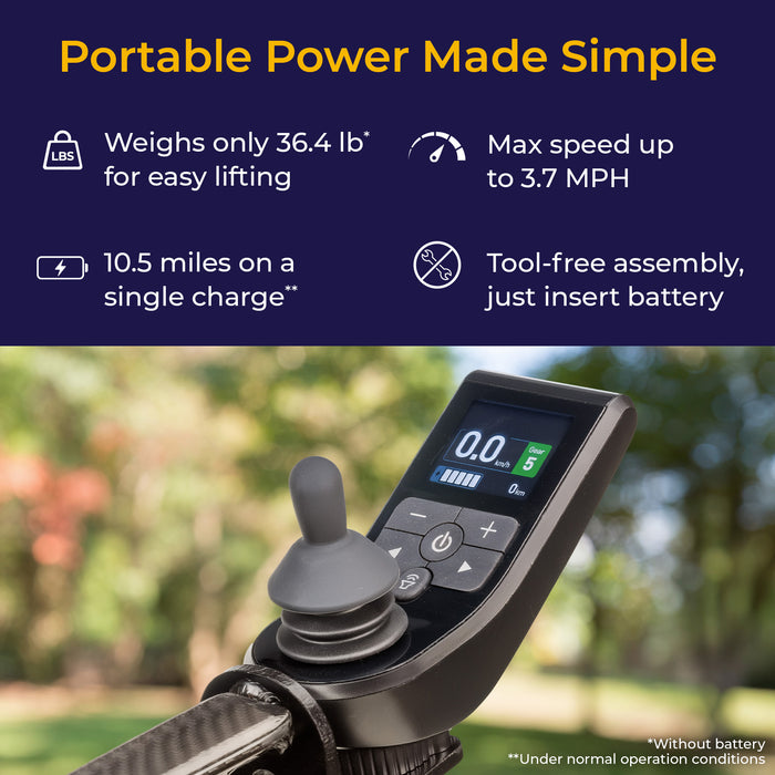 CarbonTouch Power Wheelchair, Features