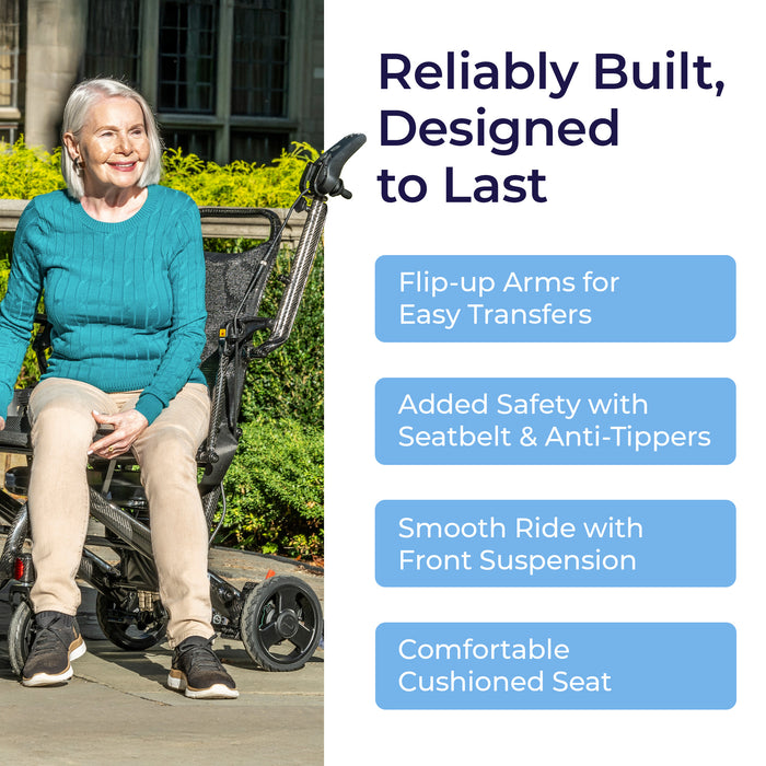 CarbonTouch Power Wheelchair Lifestyle Shot