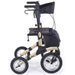 Comodita Tipo champagne all-terrain rollator walker side view