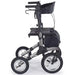 Comodita Tipo graphite all-terrain rollator walker side view