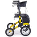 Comodita Tipo yellow all-terrain rollator walker side view