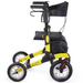 Comodita Tipo Petite yellow all-terrain rollator side view