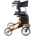 Comodita Tipo Petite orange rollator walker side view