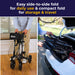 Compact Rolling Walker, Fully Folded for Storage