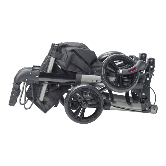 Compact Rolling Walker, Fully Folded for Storage
