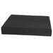 CostCare E2601 2-inch comfy foam wheelchair cushion in black cover shown in angled view.