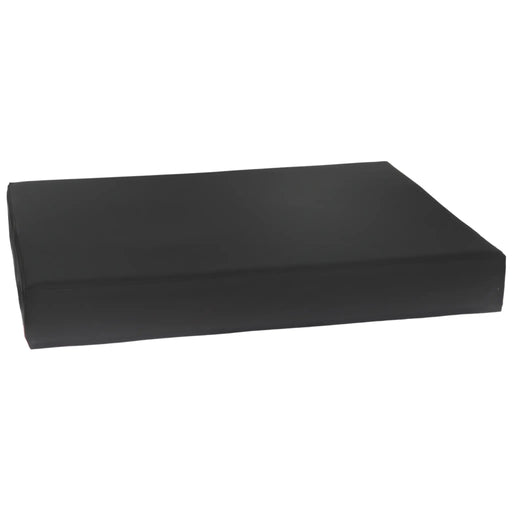 CostCare E2604 bariatric gel wheelchair cushion in black cover shown in angled front view.