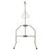 Front view of the CostCare L250 Long-Term Care Trapeze Bar with stable floor base and hanging trapeze handle for assisted bed transfers.