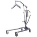 CostCare L310C electric patient lifter with powered lift actuator, wheeled base, and sling cradle for patient transfers