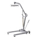 CostCare L350C manual deluxe patient lifter with hydraulic pump, wide sling cradle, and low-profile wheeled base for patient transfers
