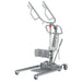 CostCare L440C electric stand assist patient lifter with knee pad, foot platform, sling hooks, and wheeled base for sit-to-stand transfers