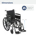 Cruiser III Light Weight Wheelchair with Flip Back Removable Arms, Full Arms, Swing away Footrests, 20" Seat Dimensions