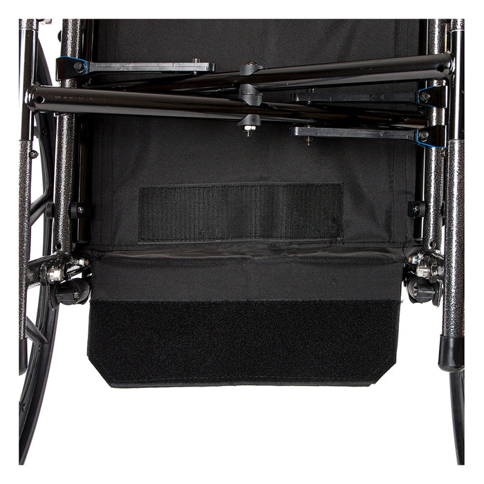 Cruiser X4 Wheelchair, Full Arms, Elevating Leg Rests, 18" Seat, Rear View
