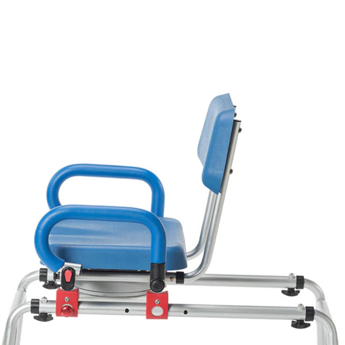 Journey Soft Secure Sliding and Rotating Transfer Bench 360° swivel: Rotating seat