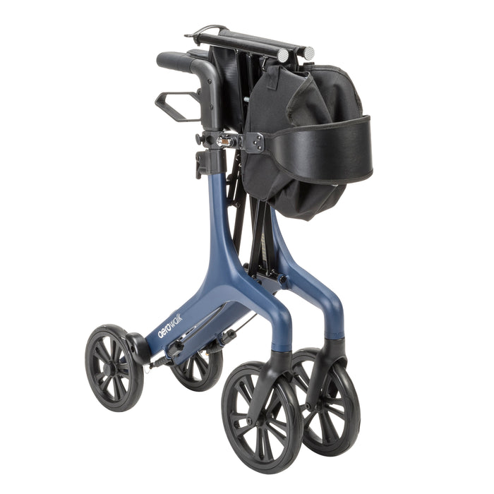 Drive AeroWalk Light Rollator, Blue, Folded View