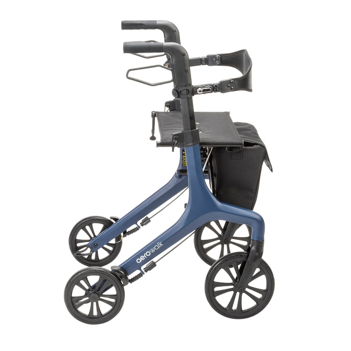 Drive AeroWalk Light Rollator, Blue, Side View