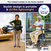 Drive AeroWalk Rollator, Blue, Stylish nd Lightweight 