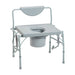 Drive Medical bariatric commode angled view