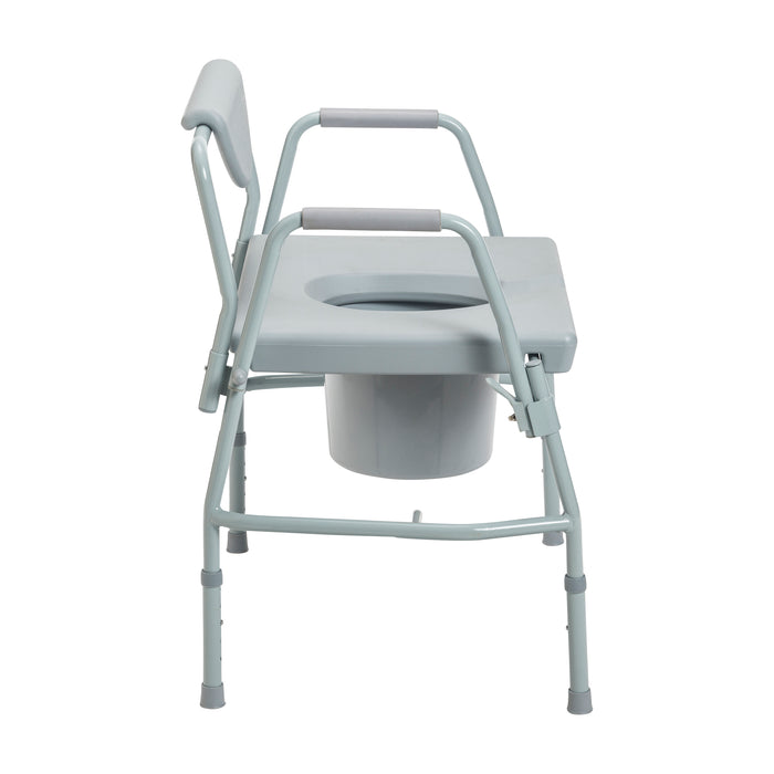 Drive Medical bariatric commode side view