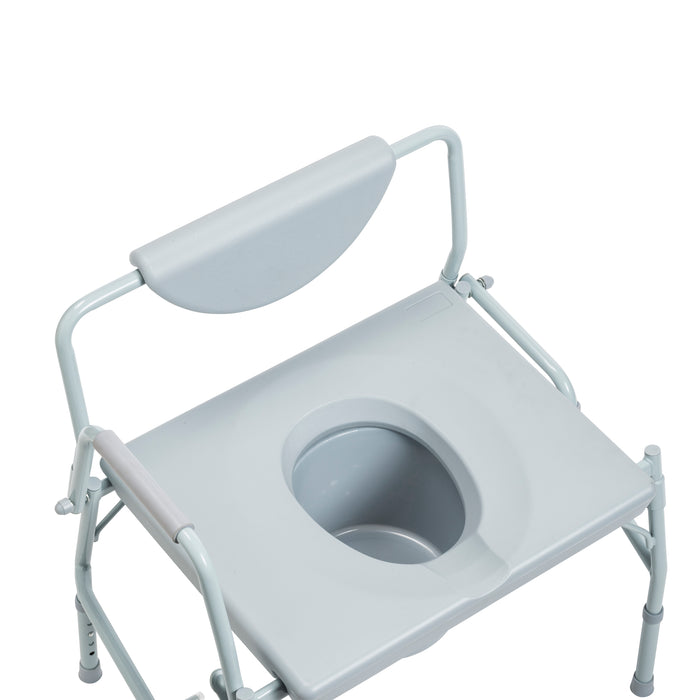 Drive Medical bariatric commode top view