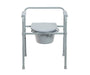 Drive deep seat bedside commode front view