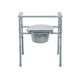 Drive deep seat bedside commode rear view