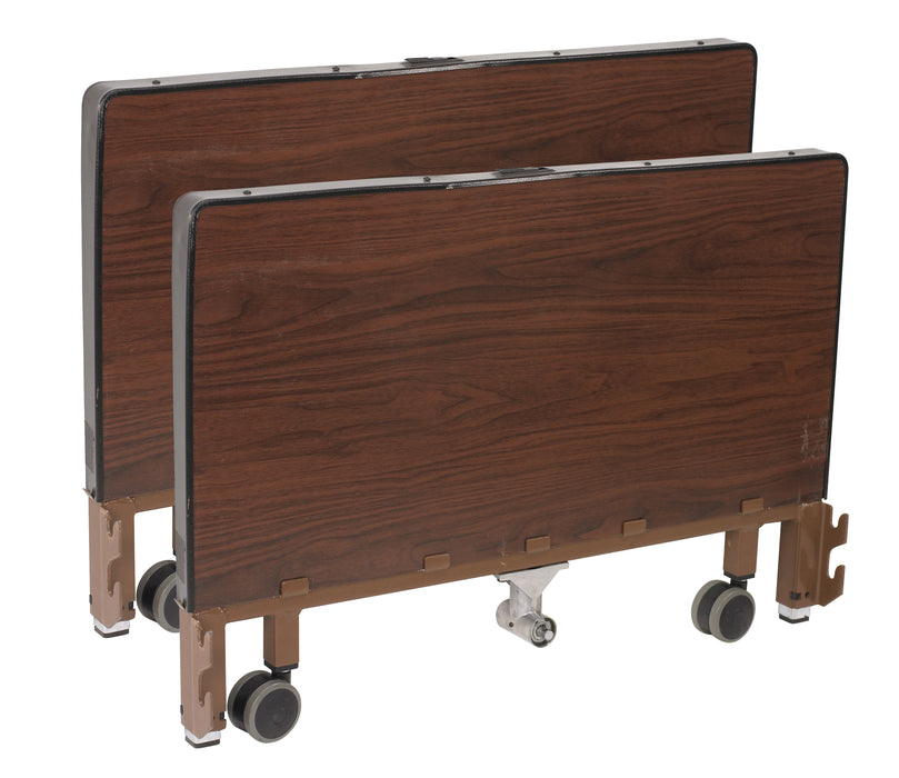 Wood-grain headboard and footboard for the Drive Delta Ultra Light full electric low bed