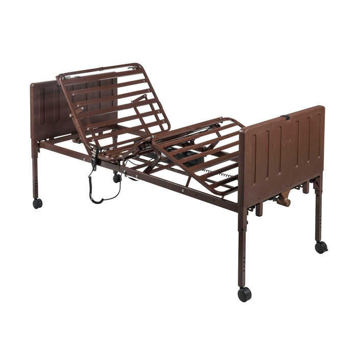 Drive Delta Pro adjustable electric bed frame with the head and knee sections raised