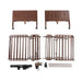 Drive Delta Pro bed frame bed ends motor and configurable components arranged on a white background