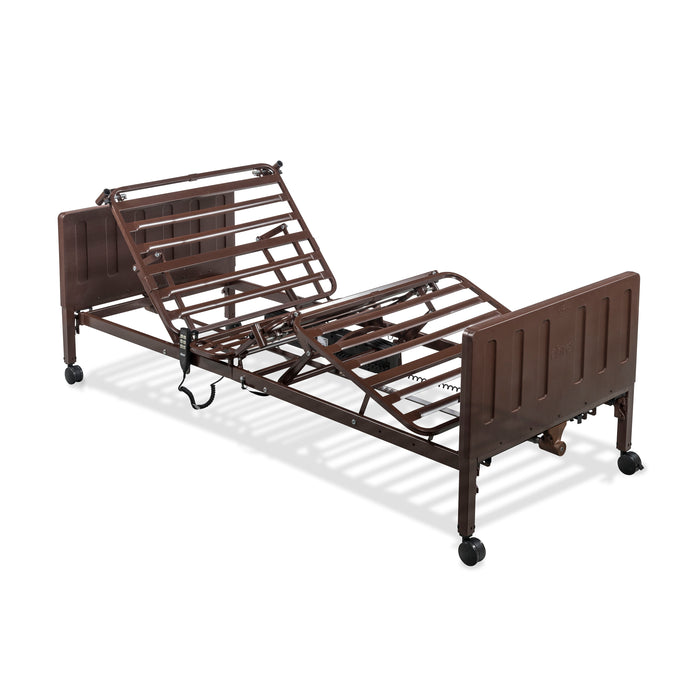 Drive Delta Pro electric bed frame with the head and knee sections in an articulated position