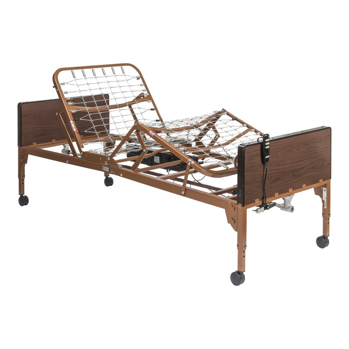 Drive Delta Ultra Light Full Electric Bed with powered head and foot sections raised
